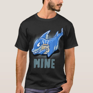 Camiseta Mina Café Mug Nerd Engraçado Cappucino Tubarões En