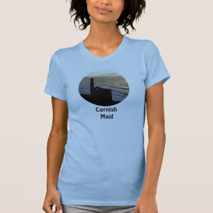 Camiseta Mina de lata Cornish Cornualha da empregada