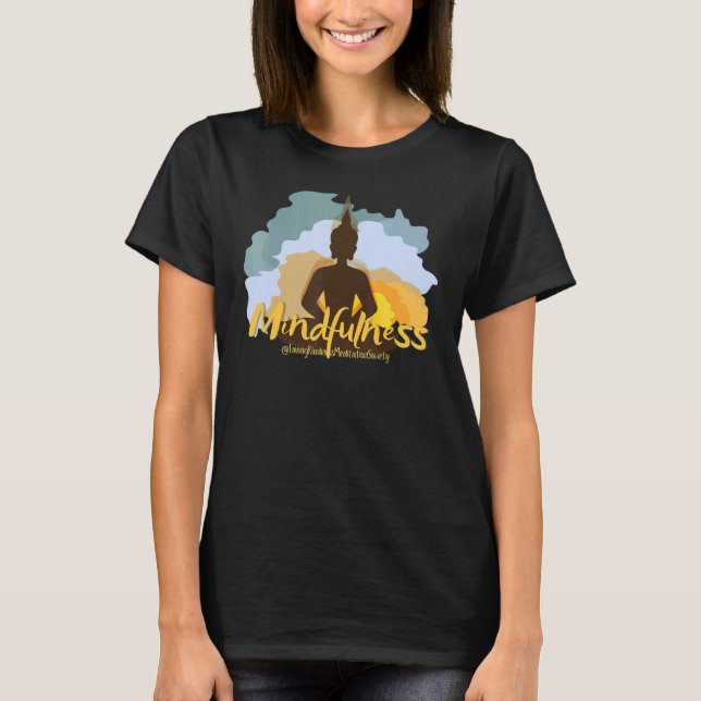 Camiseta Mindfulness Buddha Buddhism Spiritual Yoga Meditat (Frente)