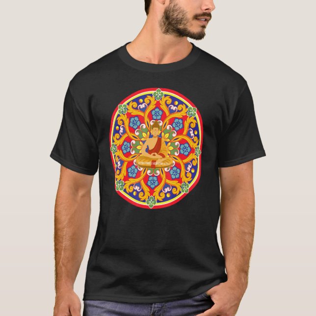 Camiseta Mindfulness Buddha Buddhism Spiritual Yoga Meditat (Frente)