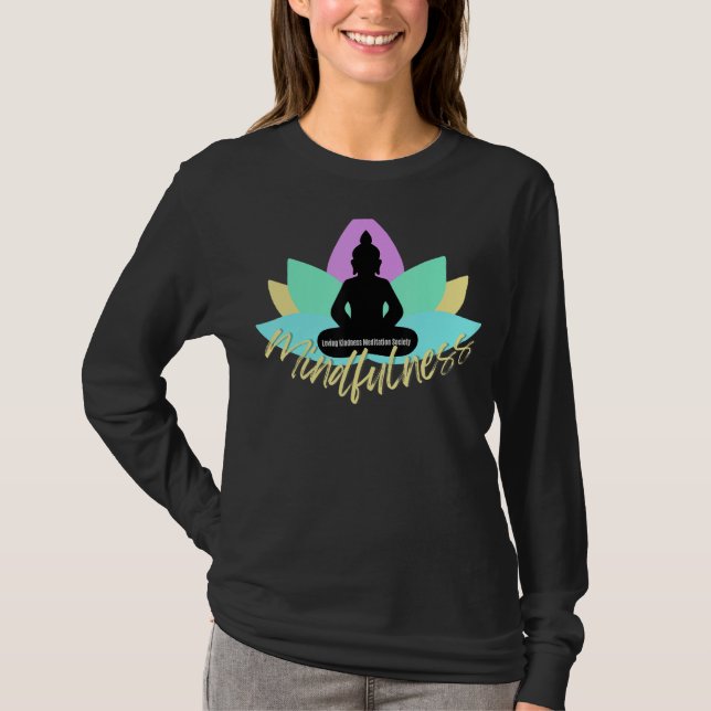 Camiseta Mindfulness Buddha Buddhism Spiritual Yoga Meditat (Frente)