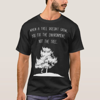 Camiseta Mindset de Árvore de Mudança Climática de Aquecime