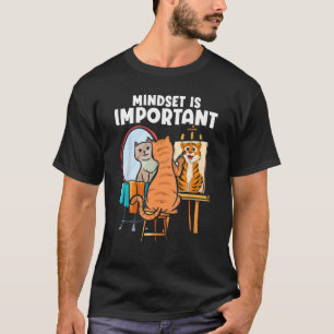 Camiseta Mindset É Importante Pintura De Tigres De Animais