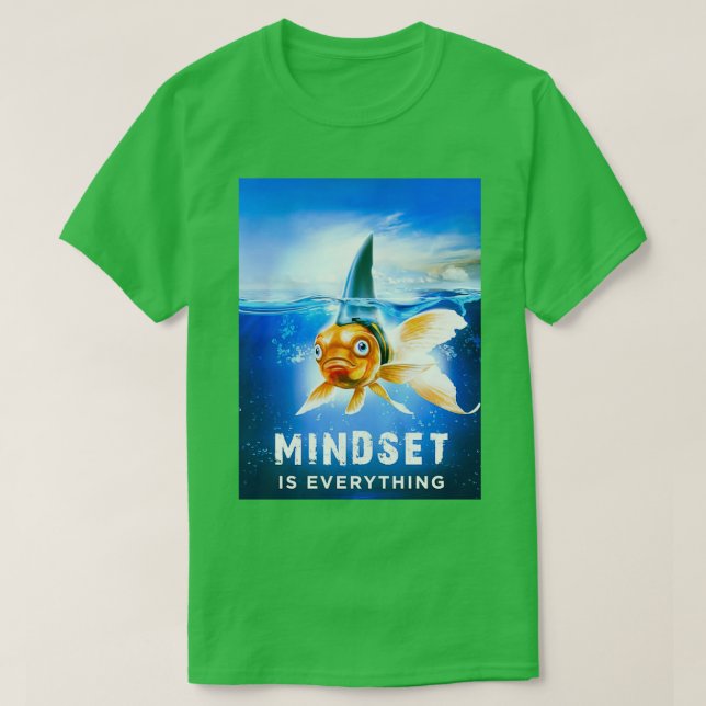 Camiseta Mindset é Tudo peixe (Frente do Design)