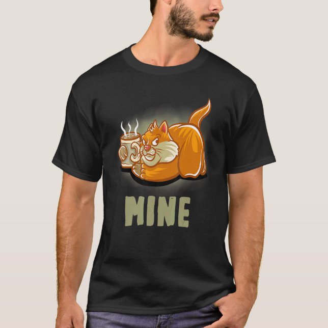 Camiseta Mine Coffee Mug  Barista Cappuccino Cats Kitten Ca (Frente)