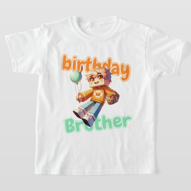 Camiseta Minecraft Aphmau, Irmão Birthday, Cute Noi, Rapaz (Postura )