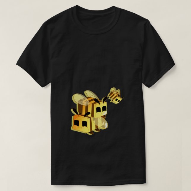 Camiseta Minecraft bees 1 (Frente do Design)