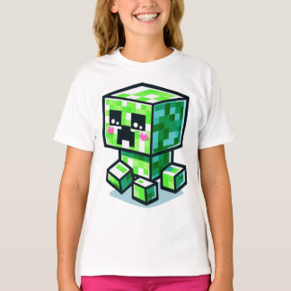 Camiseta Minecraft Creeper, Cute, Minecrafter, raparigas Ka