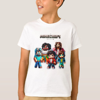 Camiseta Minecraft Movie, All Characters, Steve, Legal