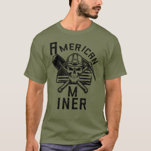 Camiseta Mineiro Americano, Miner Skull