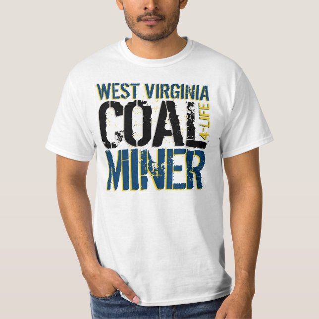 CAMISETA MINEIRO DE CARVÃO DE WEST VIRGINIA (Frente)