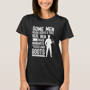 Camiseta Mineiro de Carvão Homens de Verdade Usam Capacetes