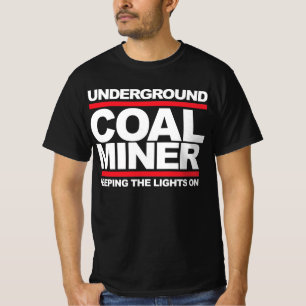 Camiseta Mineiro de carvão subterrâneo