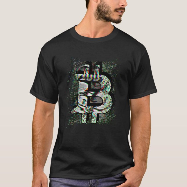 Camiseta Mineração de Bitcoin Moeda Crypto Roupas Blockchai (Frente)
