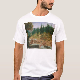 Camiseta Mineração de Placer no bar Foster, Califórnia