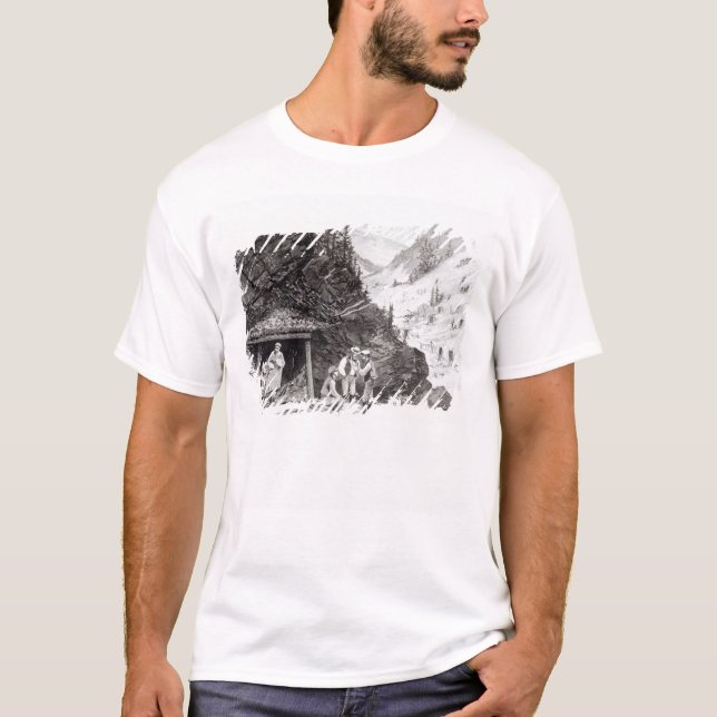 Camiseta Mineração do ouro e da prata (Frente)