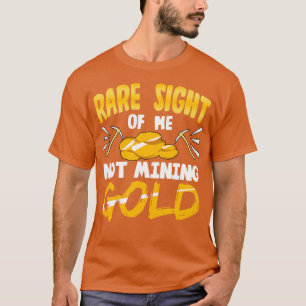 Camiseta Mineração Rara Vista De Mim Não Minerando Dourado