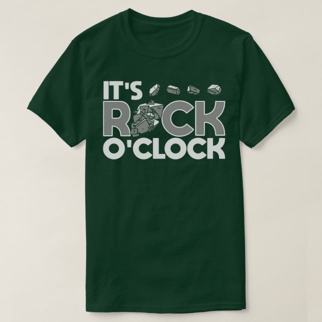 Camiseta Minerais Coletando seu Rochedo OClock (Frente do Design)
