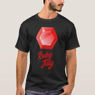 Camiseta Minerais de pedras de Precioso Gems Gemstones Ruby