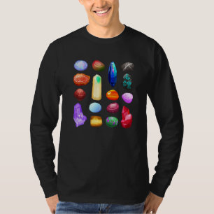 Camiseta Minerais Gemas e Cristais Coleta de Rochas