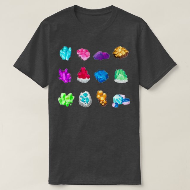 Camiseta Minerais Gems e Cristais Rock Collecting Geology (Frente do Design)