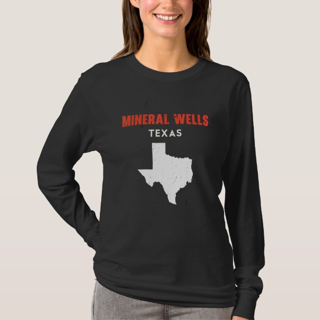 Camiseta Mineral Wells Texas USA State America Travel Texas (Frente)