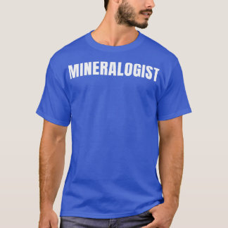 Camiseta Mineralogista Funny Job Profissão De Título De Ani