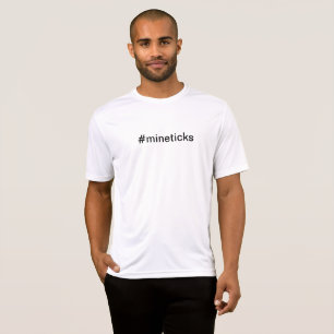 Camiseta #mineticks do t-shirt dos tiquetaques da mina dos