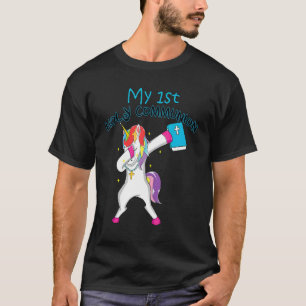Camiseta Minha 1ª Comunhão Católica Igreja Escola Dominical