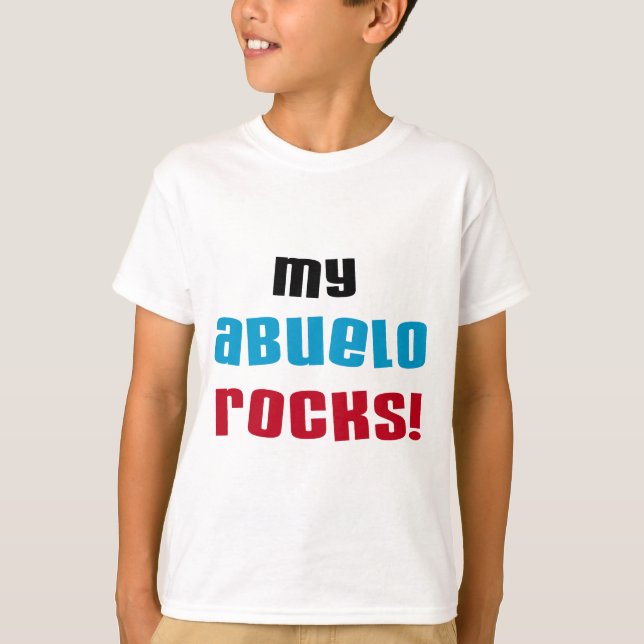 Camiseta Minha Abuelo Rocks T-shirts e presentes (Frente)