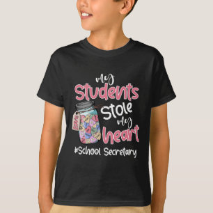 Camiseta Minha Aluna Roubou Meu Coração Secretária Escolar