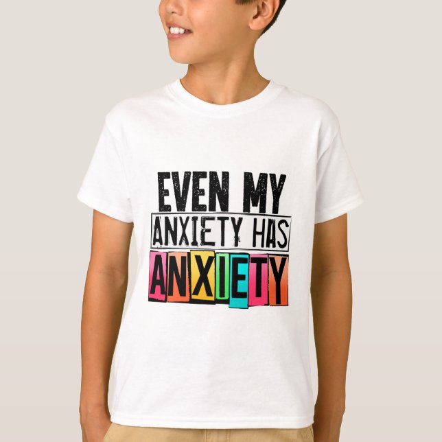 Camiseta Minha Ansiedade Tem Ansiedade Diversão Da Consciên (Frente)