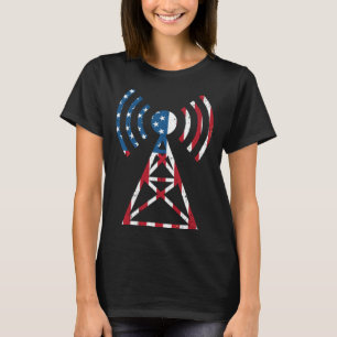 Camiseta Minha Antena É Maior Que a Sua Rádio Ham Nerdy