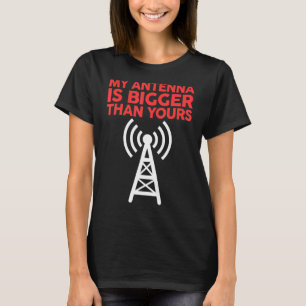 Camiseta Minha Antena É Maior Que Sua Engraçada Nerdy Ham R