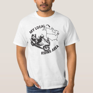 Camiseta Minha área de montada local - eu estive em toda