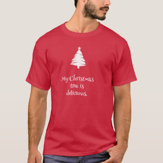 Camiseta Minha árvore de Natal é t-shirt delicioso