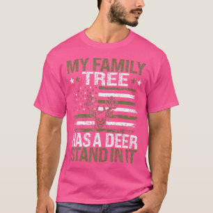Camiseta Minha Árvore Familiar Tem Um Pé De Veado Na Caça