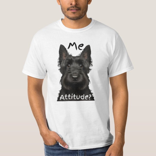 Camiseta Minha atitude? Terrier T-Shirt escocês (Frente)