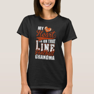 Camiseta Minha avó de futebol de linhagem cardíaca Nana Wom