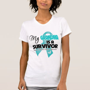 Camiseta Minha avó é uma sobrevivente - Câncer de ovári