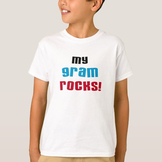 Camiseta Minha avó Rocks T-shirts e presentes (Frente)