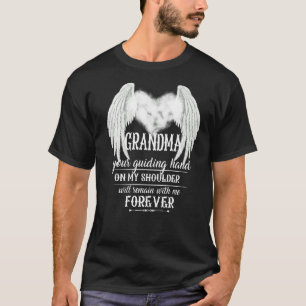 Camiseta Minha Avó Sua Mão Guiante No Meu Ombro Irá