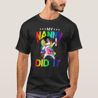 Camiseta Minha Babá Fez Isso Graduação Graduada Unicórnio