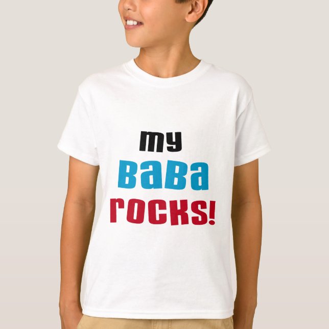 Camiseta Minha Baba Rocks T-shirts e presentes (Frente)