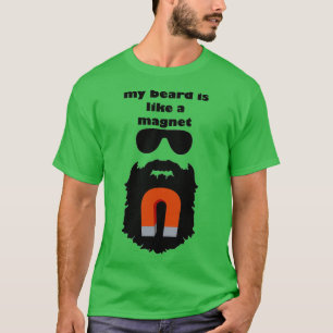 Camiseta Minha Barba É Como Um Magneta