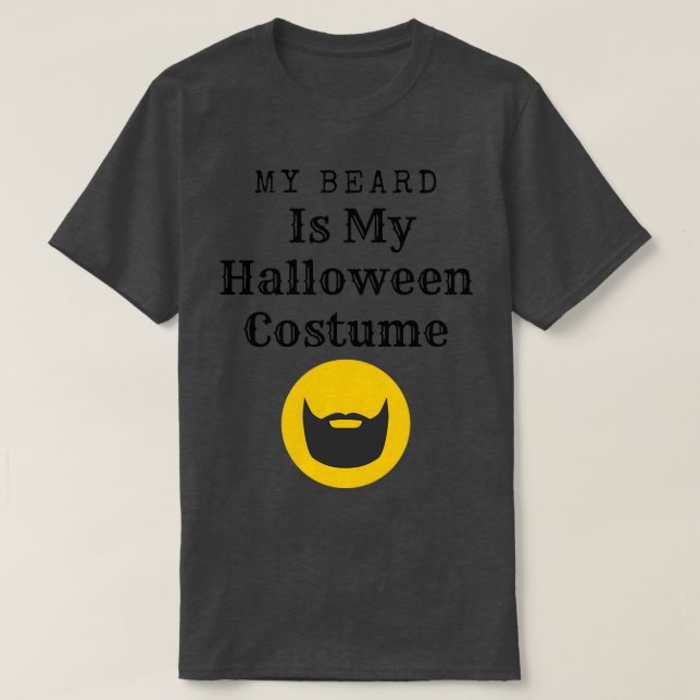 Camiseta Minha Barba É Minha Figurina De Halloween 3 (Frente do Design)