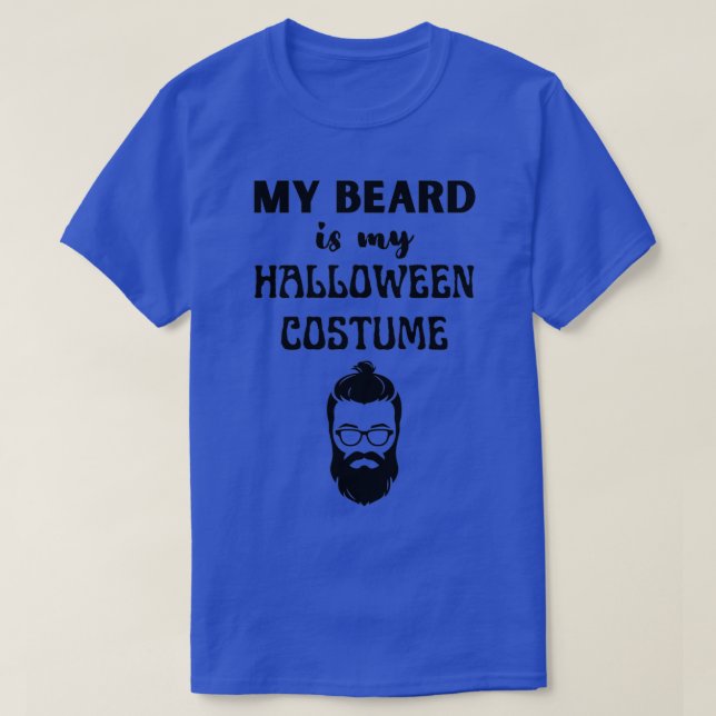 Camiseta Minha Barba É Minha Figurina De Halloween 3 1 (Frente do Design)