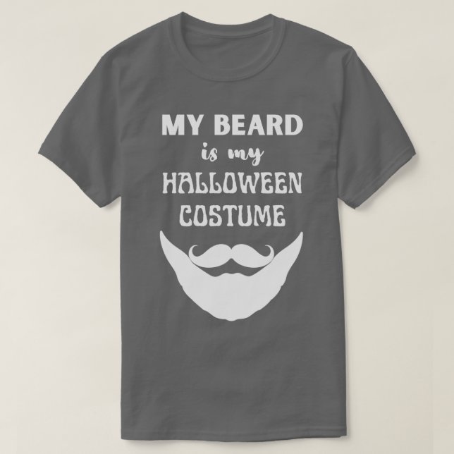 Camiseta Minha Barba É Minha Figurina De Halloween 4 1 (Frente do Design)