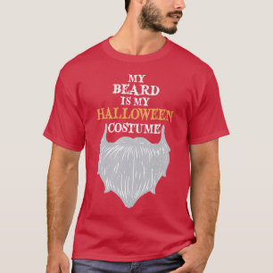 Camiseta Minha Barba É Minha Piada De Halloween Engraçada