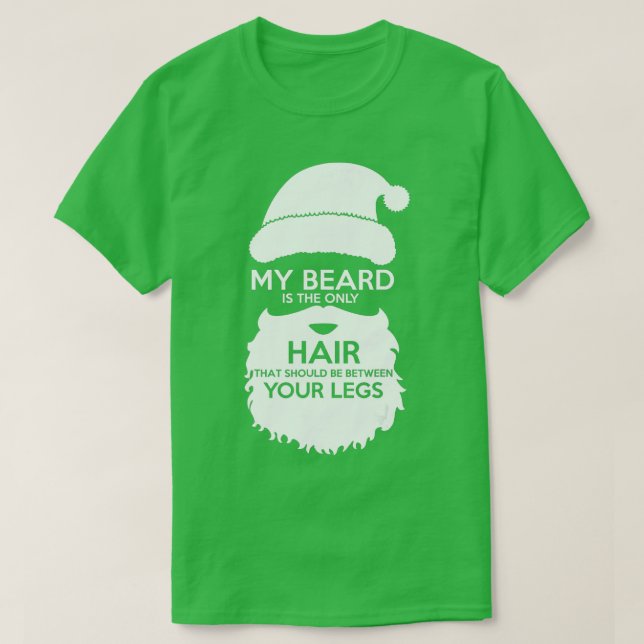 Camiseta Minha Barba É O Único Cabelo Que Deveria Estar Ent (Frente do Design)
